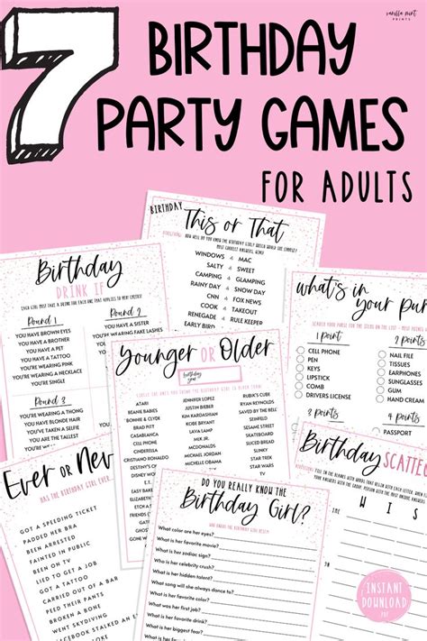 7 Birthday Party Games For Women Fun Birthday Games Over The Hill