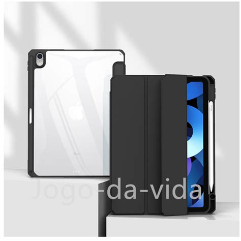 Capa Case Acr Lico Magn Tica Suporte Caneta Para Ipad Gera O