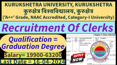 Kurukshetra University Recruitment Kuk Recruitment