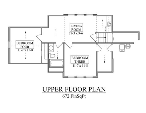 House Plan 11300 – Mountain Home with 4 Bedrooms, Expandable to 6, Plus