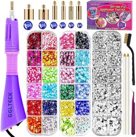 Amazon GLTECK Hotfix Applicator Bedazzler Kit With 5784 PCS