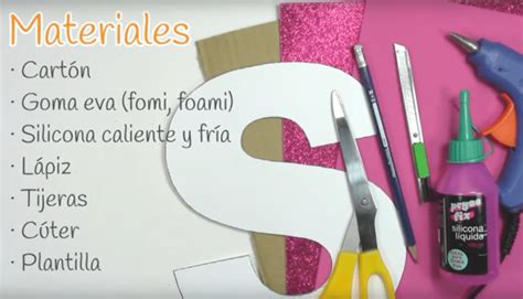 Letras en 3D hechas en cartón para decorar