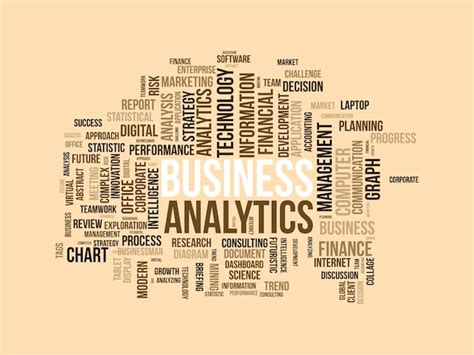 Premium Vector Word Cloud Background Concept For Business Analytics