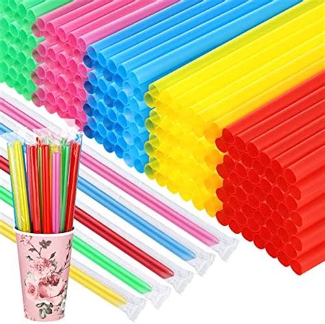 Amazon 1600 Pcs Jumbo Smoothie Straws Bulk Boba Straws