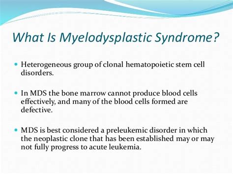 Myelodysplastic Syndrome