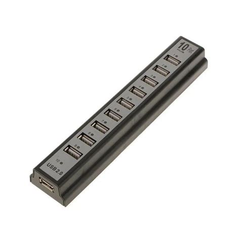 ᐉ USB Хаб 10 портов разветвитель USB HUB 10 PORTS 220V внешний блок ...