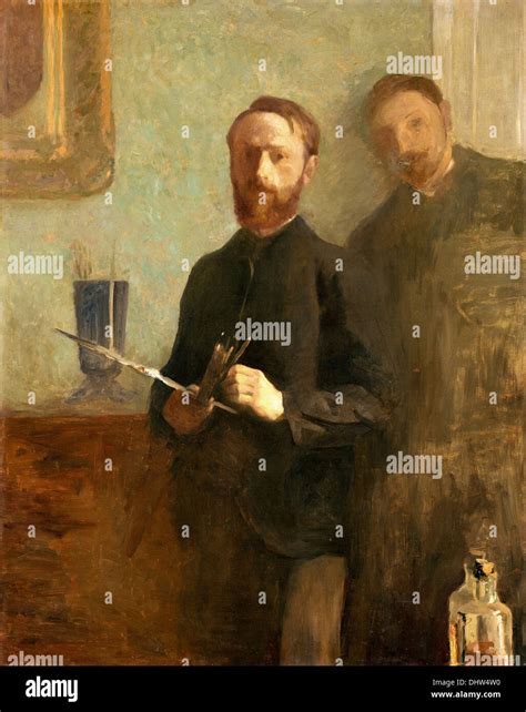 Self Portrait With Waroquy By Douard Vuillard Stock Photo Alamy