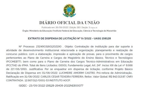 Concurso IFMA Banca Definida Veja Os Detalhes