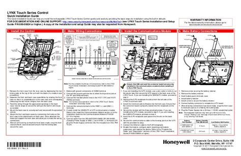 Honeywell L5000 Quick Install Guide