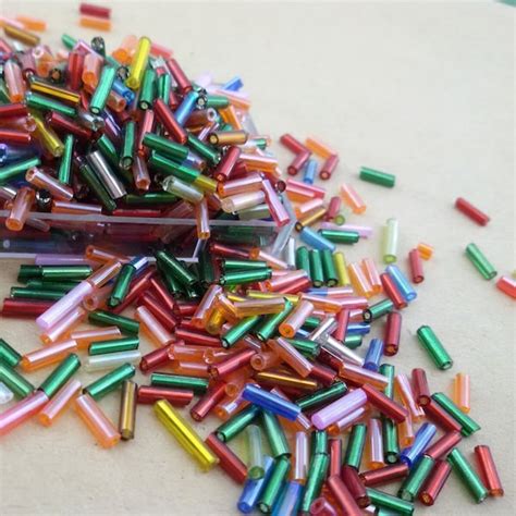 Glass Bugle Beads Etsy