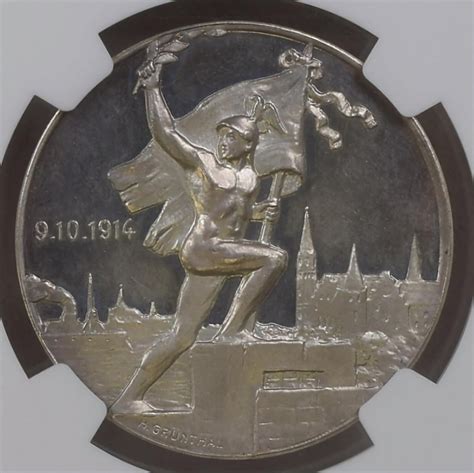 Deutschland Kaiserreich Weltkrieg Silbermedaille Silver Medal