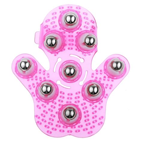 Rolling Ball Massager Glove Palm Shaped Metal Roller Body Muscle Pain Relief Tool Massage Nine