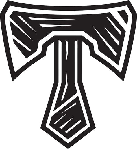 Immutable Woodcut Axe Vector Drawing Premium Ai Generated Vector