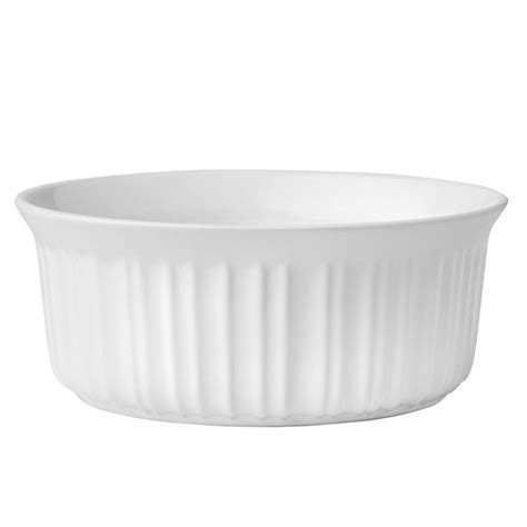 French White 15 Quart Round Casserole Dish Corningware