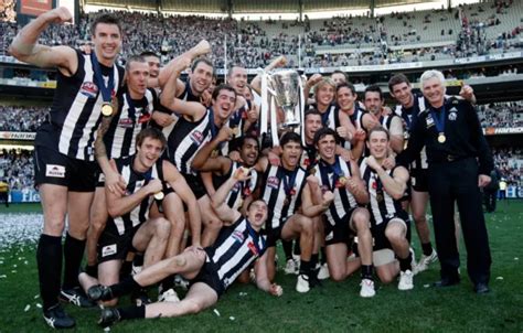 Afl Collingwood Magpies Premiers Team Photo Football Champions