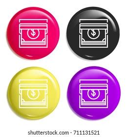 Atm Multi Color Glossy Badge Icon Stock Vector Royalty Free 711131521