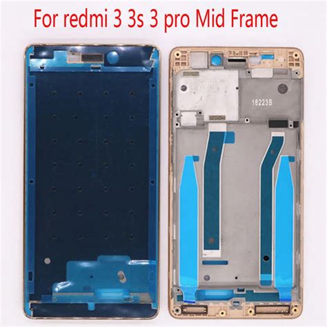 Replacement Repair Spare Parts Mid Faceplate Frame For Xiaomi Redmi