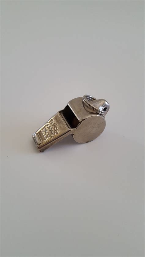 Vintage Acme Thunderer Whistle Made In England Nickel Plate Etsy