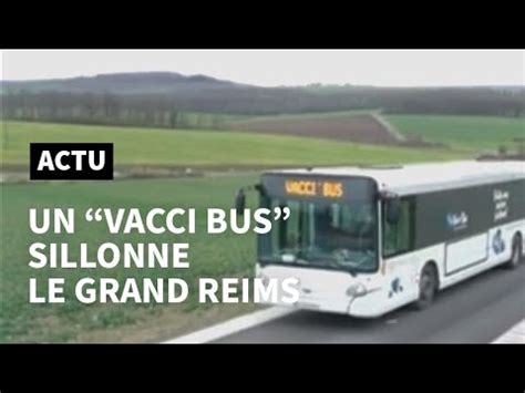 Dans la campagne près de Reims un Vacci bus à la rencontre des plus