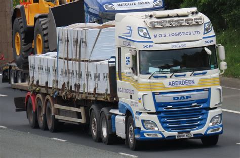 Mgs Logistics Daf Xf W Mgs On The A M Northbound Fai Flickr