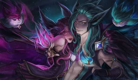 Star Guardian Xayah Rakan Splash Art - Salam Rakan