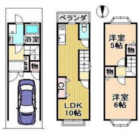 山陰本線 円町駅 地上3階建て 築27年 京都府京都市中京区西ノ京車坂町 9万円／2ldk 洋 5・6 Ldk 10／6875