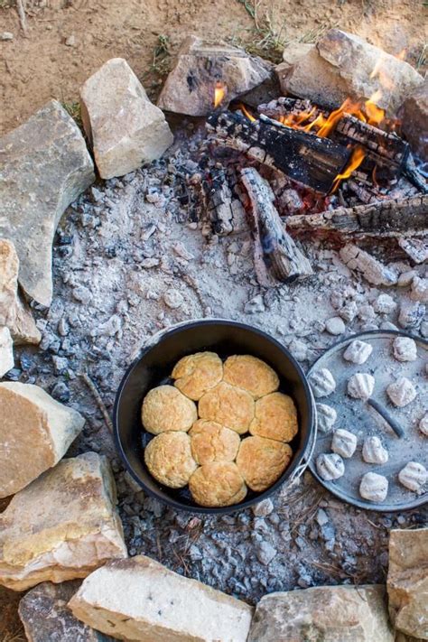 Campfire Buttermilk Biscuits Recipe Camp Cooking Dutch Oven