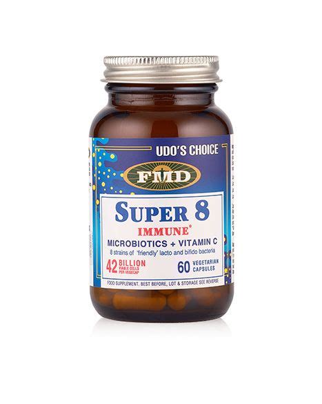 Udos Choice Super Immune Microbiotics Vit C Vegecaps New Leaf