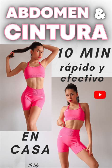 10 min ejercicios ABDOMEN Y CINTURA rápido y efectivo ABDOMEN PLANO Y