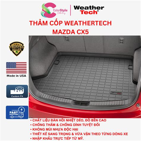 Thảm cốp WeatherTech Mazda CX5 COLORSTYLE DETAILING