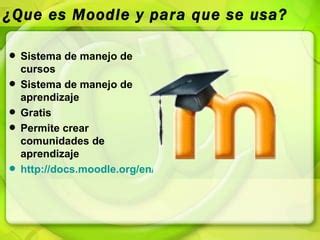 Uso De Moodle Para Estudiantes Ppt