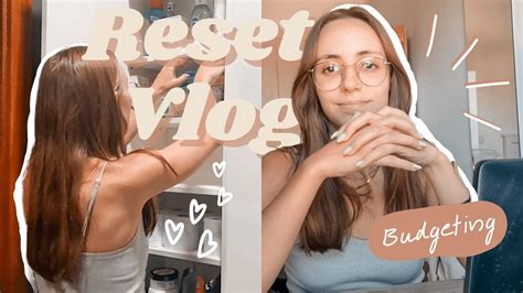 Reset Vlog Muita organização voltar à rotina budgeting de despesas