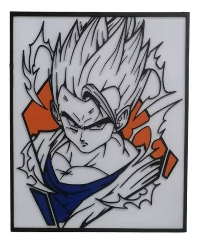 Cuadro Decorativo De Gohan Mistic Dragon Ball Z Meses Sin Inter S