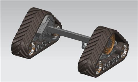 履带车履带总成设计3d模型下载三维模型solidworks模型 制造云 产品模型