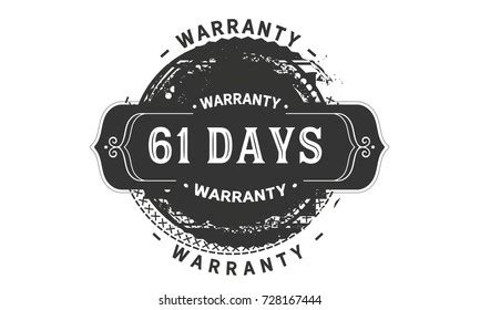 Days Warranty Icon Vintage Rubber Stock Vector Royalty Free