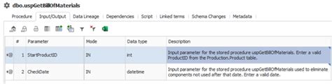 Documenting Stored Procedures And Functions Dataedo Documentation