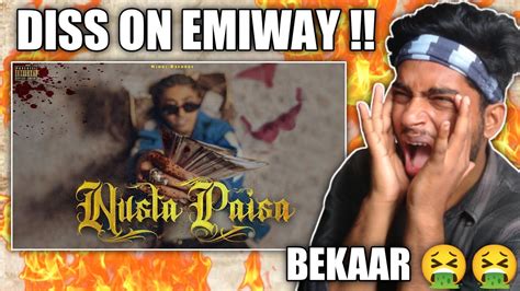 Mc Stan Nusta Paisa Diss For Emiway Reaction Youtube