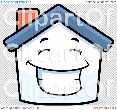 Royalty Free Rf Clipart Illustration Of A Happy House Character By