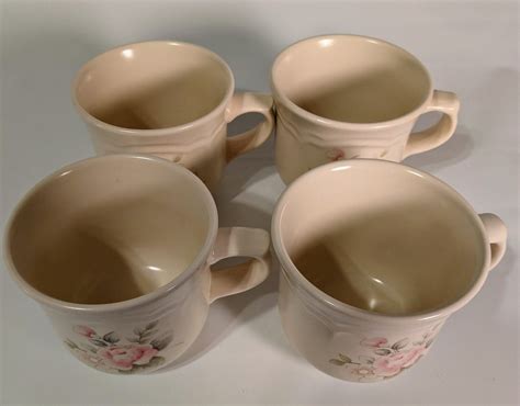 Pfaltzgraff Tea Rose Coffee Mugs Lot 347 349 Etsy Uk