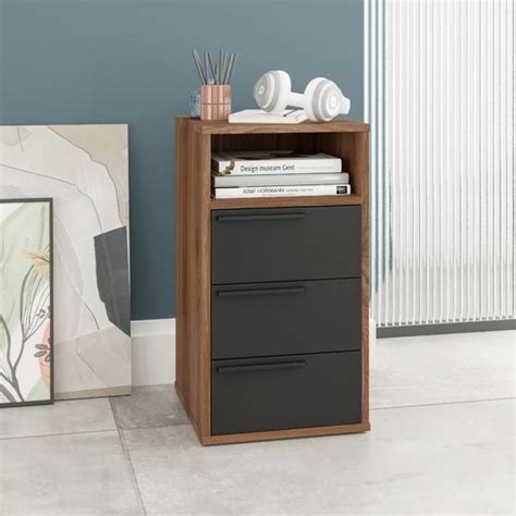 Gaveteiro Cômoda 3 Gavetas 1 Nicho Organizador Multiuso Home Office