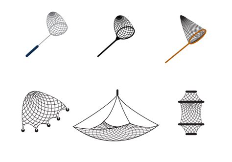 Free Fishing Net Vector Vector Art At Vecteezy