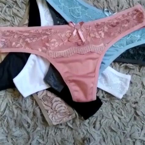 Kit Calcinhas Microfibra E Renda Tanga Fio Lingerie Shopee Brasil