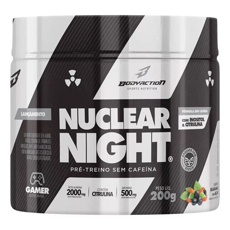 Nuclear Night Body Action 200g Morango Netshoes