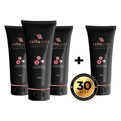 Cellugold Creme Anti Celulite Kit c 4 Gel Lipo Redutor Lançamento