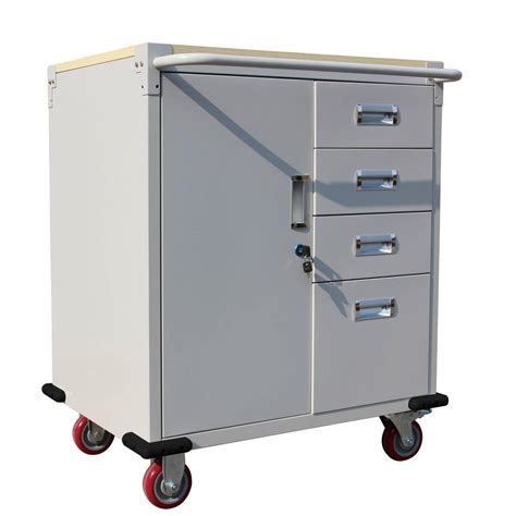 Rolling Storage Cabinet Chest Cart Garage Toolbox with 4 Drawers ...