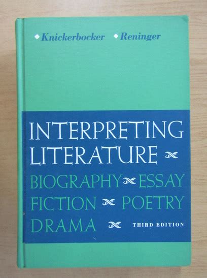 K. L. Knickerbocker - Interpreting Literature - Cumpără