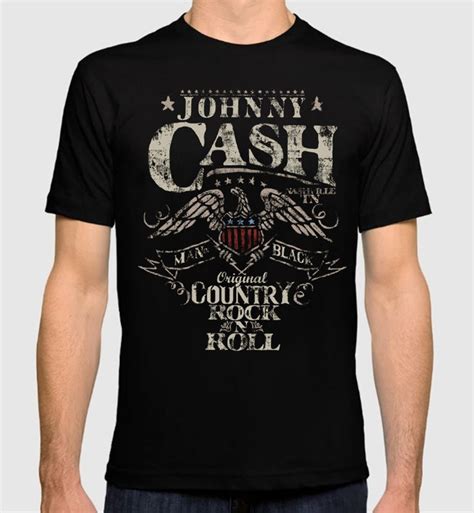 Johnny Cash Country Rock Vintage T Shirt Mens Etsy