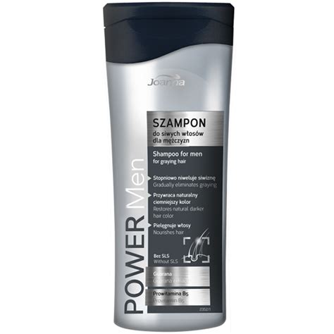 Joanna Power Men Hair Shampoo For Graying Grey Hair With Provitamin B5 200ml Ebay