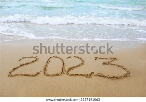 2023 Year Written On Sandy Beach Stock Photo 2227191063 | Shutterstock