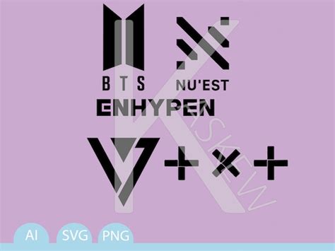 Hybe Corporation Kpop Groups Logos Svg Png Ai | Etsy Australia